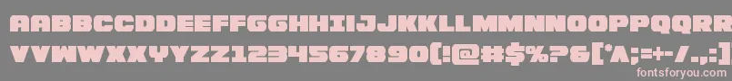 Bummercond Font – Pink Fonts on Gray Background