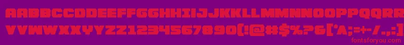 fuente Bummercond – Fuentes Rojas Sobre Fondo Morado