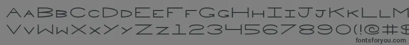 Penne Font – Black Fonts on Gray Background