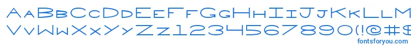 Penne Font – Blue Fonts on White Background