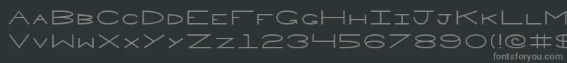 Weitere Informationen zur Penne-Schriftart Penne-Schriftart – Graue Schriften auf schwarzem Hintergrund