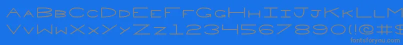 fuente Penne – Fuentes Grises Sobre Fondo Azul