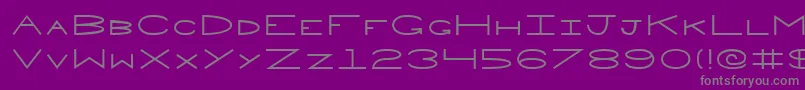 Police Penne – polices grises sur fond violet