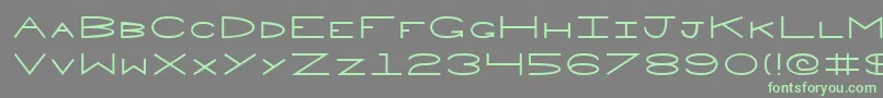 fuente Penne – Fuentes Verdes Sobre Fondo Gris