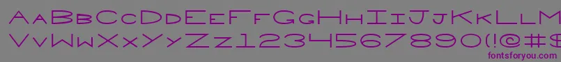 Penne-Schriftart – Violette Schriften auf grauem Hintergrund