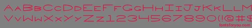 Penne Font – Red Fonts on Gray Background