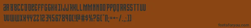 Viceroy Font – Black Fonts on Brown Background