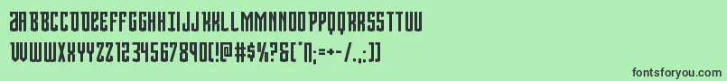 Шрифт Viceroy – чёрные шрифты на зелёном фоне