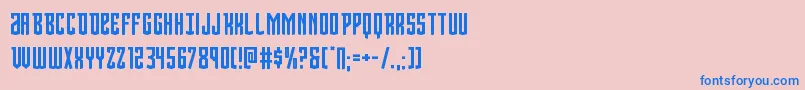 Viceroy Font – Blue Fonts on Pink Background