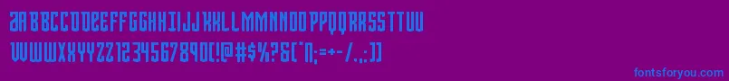 Viceroy Font – Blue Fonts on Purple Background