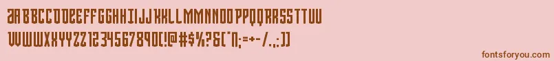 Viceroy-fontti – ruskeat fontit vaaleanpunaisella taustalla