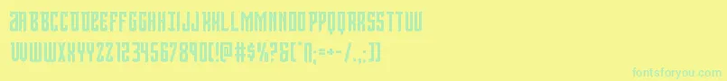 Viceroy Font – Green Fonts on Yellow Background