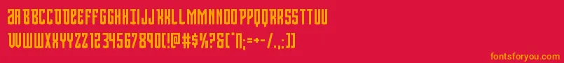 Viceroy Font – Orange Fonts on Red Background