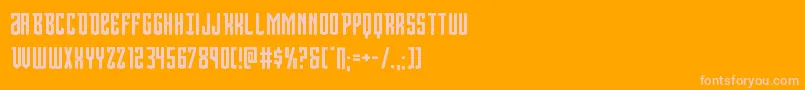 Viceroy Font – Pink Fonts on Orange Background