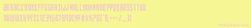 Viceroy Font – Pink Fonts on Yellow Background