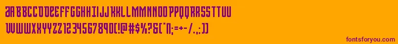 Viceroy Font – Purple Fonts on Orange Background