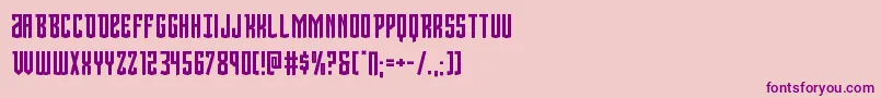 Viceroy-Schriftart – Violette Schriften auf rosa Hintergrund