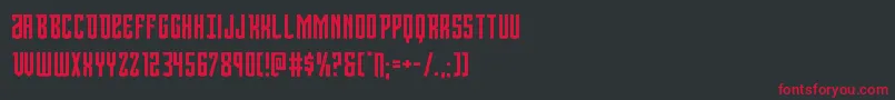 Viceroy Font – Red Fonts on Black Background