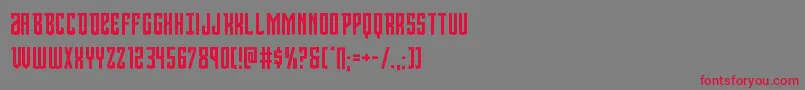 Viceroy Font – Red Fonts on Gray Background