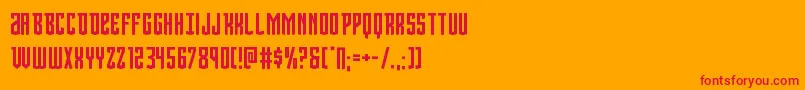 Viceroy Font – Red Fonts on Orange Background
