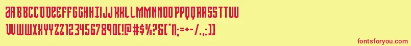 Viceroy Font – Red Fonts on Yellow Background