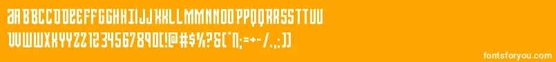 Viceroy Font – White Fonts on Orange Background