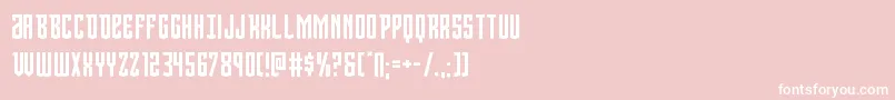 Viceroy-Schriftart – Weiße Schriften auf rosa Hintergrund