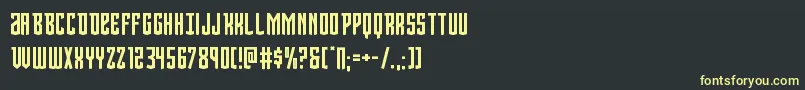 Шрифт Viceroy – жёлтые шрифты на чёрном фоне