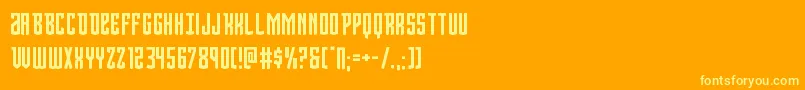 Viceroy-fontti – keltaiset fontit oranssilla taustalla