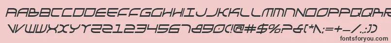 フォントGalgabci – ピンクの背景に黒い文字