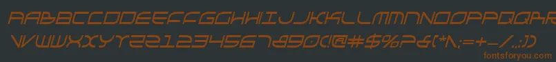 Galgabci Font – Brown Fonts on Black Background