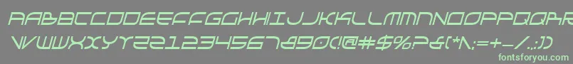 Galgabci Font – Green Fonts on Gray Background