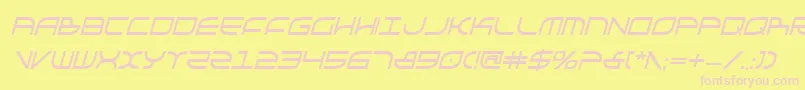 Galgabci Font – Pink Fonts on Yellow Background