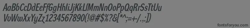 DynagrotesklcBolditalic Font – Black Fonts on Gray Background