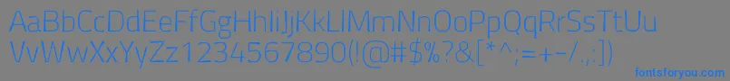 Antaro Font – Blue Fonts on Gray Background