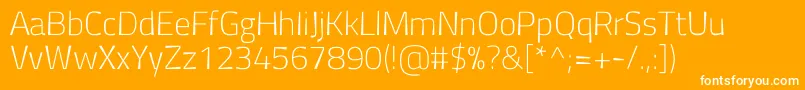 Antaro Font – White Fonts on Orange Background