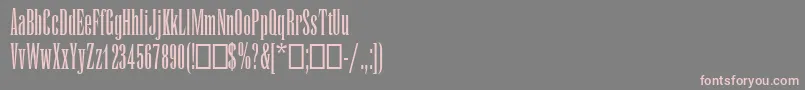 RunicMtCondensed-Schriftart – Rosa Schriften auf grauem Hintergrund