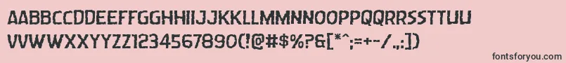 Wormcuisineexpand Font – Black Fonts on Pink Background