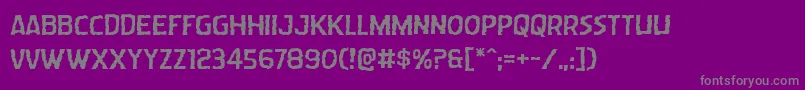 Wormcuisineexpand Font – Gray Fonts on Purple Background