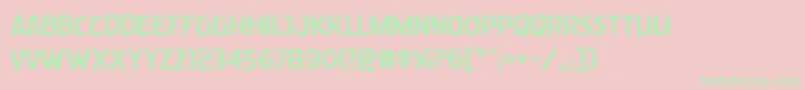 Wormcuisineexpand Font – Green Fonts on Pink Background