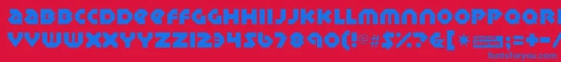 Sudburybasin Font – Blue Fonts on Red Background