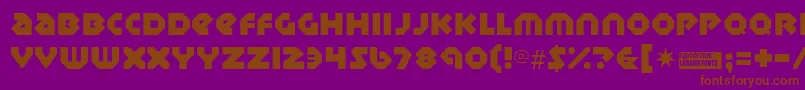 Sudburybasin Font – Brown Fonts on Purple Background