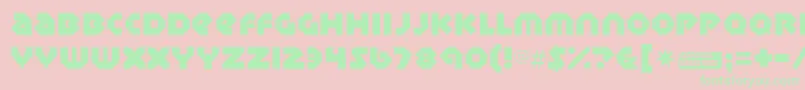 Sudburybasin Font – Green Fonts on Pink Background