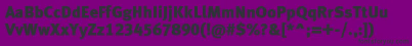 Metablacklfc Font – Black Fonts on Purple Background