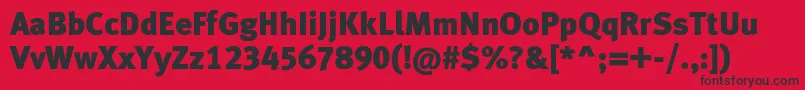 Metablacklfc Font – Black Fonts on Red Background
