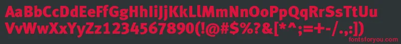 Metablacklfc Font – Red Fonts on Black Background