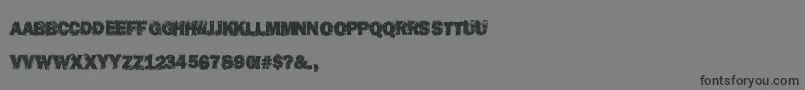 DestroyHumans Font – Black Fonts on Gray Background
