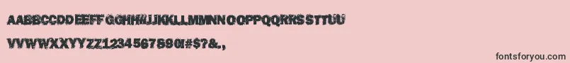 DestroyHumans Font – Black Fonts on Pink Background