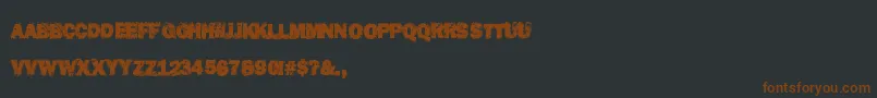 DestroyHumans Font – Brown Fonts on Black Background