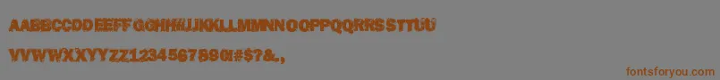 DestroyHumans Font – Brown Fonts on Gray Background